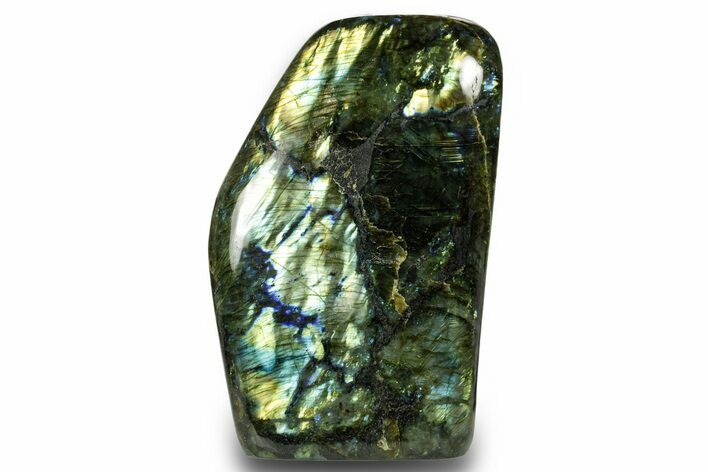 Flashy Free-Standing Polished Labradorite - Madagascar #372712